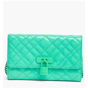 Kurt Geiger Turquoise Brixton Wallet on Chain